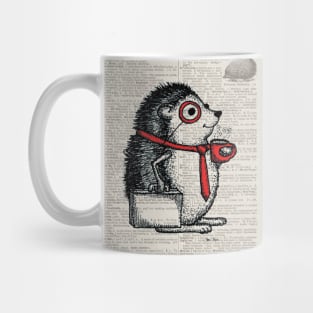 Hedgehog with Monocle Mug